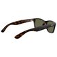 Rayban Glasses New Wayfarer Classic Sunglasses with G-15 Green Lenses in Polished Tortoise, , large