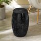 Hearth and Haven Outdoor Side Table with Built-In Solar Battery in Black, , large