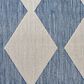 Nourison Positano Geometric Navy Blue 5" x 7" Indoor/Outdoor Area Rug, , large
