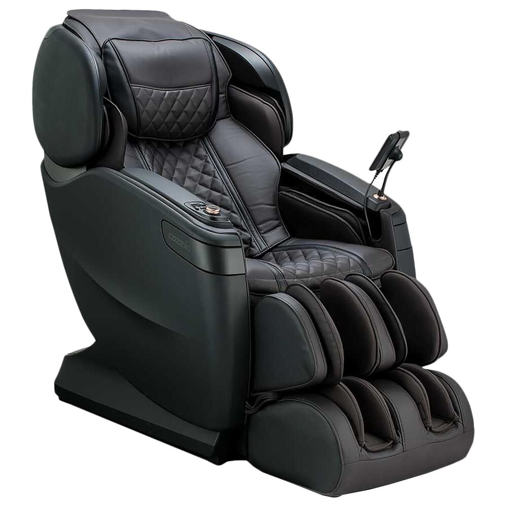 Cozzia Massage Chair in Espresso and Pearl Black, , large