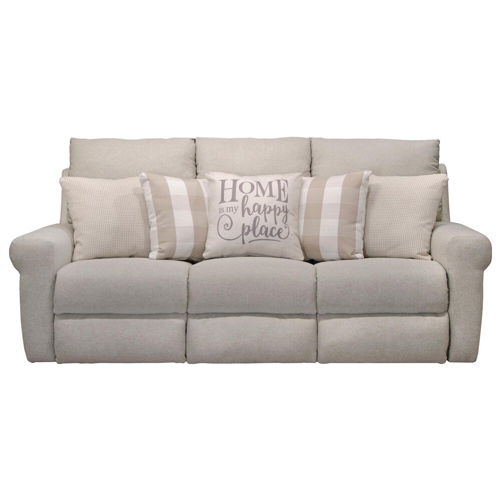 Catnapper Westport Manual Lay Flat Reclining Sofa in Cement, , large
