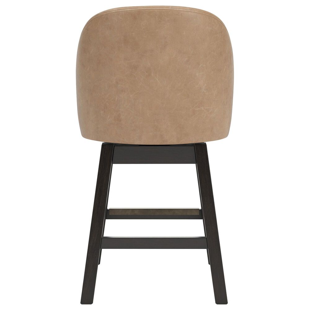 Ashley Neymorton 24.13" Swivel Counter Stool in Dark Grayish Brown, , large