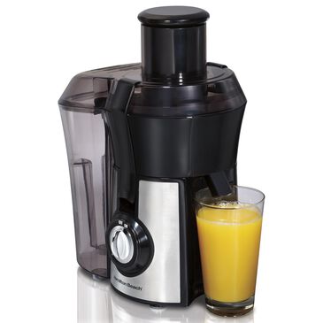 Hamilton Beach 1 Speed Big Mouth Juice Extractor in Black and Stainless Steel, , large