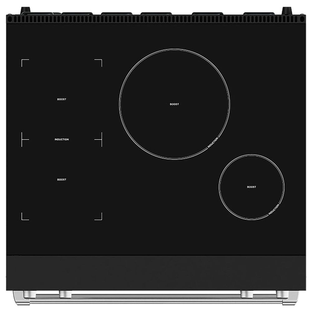 Thor Kitchen Gordon Ramsay 4.8 Cu. Ft. Professional Induction Range with Stainless Steel Handle Kit in Black, , large