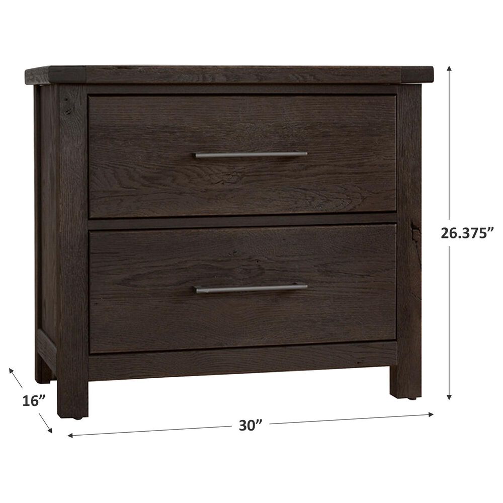 Viceray Collections Dovetail 2 Drawer Nightstand in Java, , large