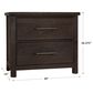 Viceray Collections Dovetail 2 Drawer Nightstand in Java, , large