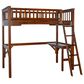 Linon Home Decor Levi Twin Workstation Loft Bed with Desk in Espresso, , large