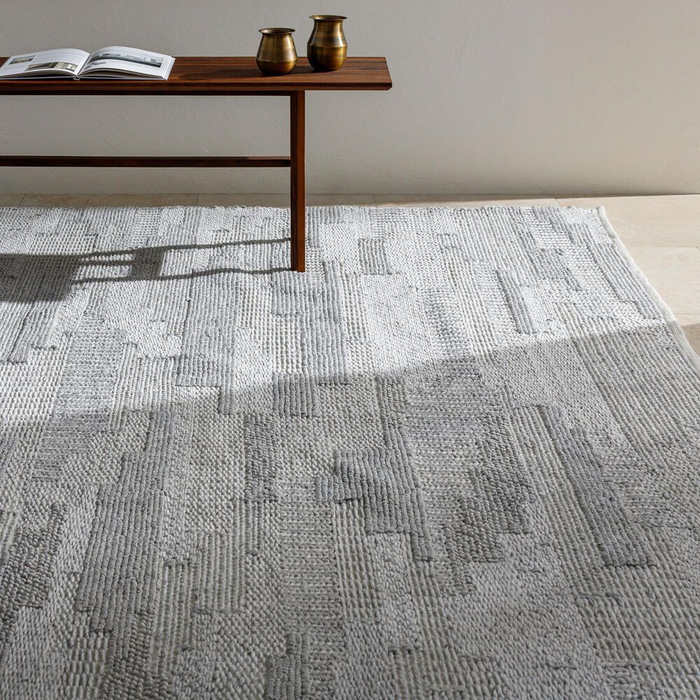 Surya Floria FLI-2300 Cream and Light Gray 10&#39; x 14&#39; Area Rug, , large