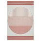 Surya Alfresco 7"3" x 10"6" Pearl, Garnet and Camel Indoor/Outdoor Area Rug, , large