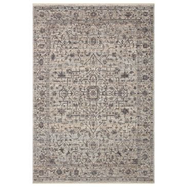 Loloi Sorrento 7"10" Round Mist and Charcoal Area Rug, , large
