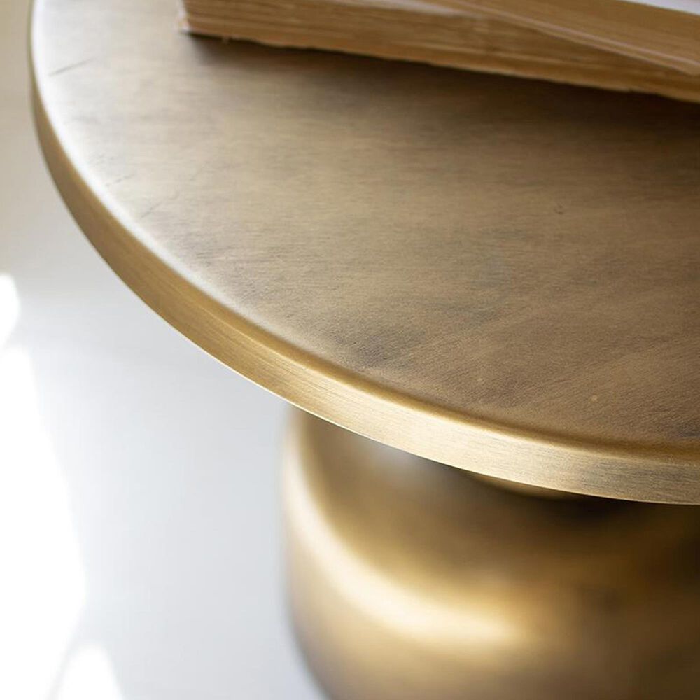 Kalalou Accent Table in Gold, , large
