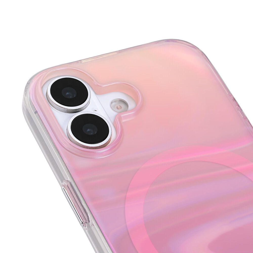 Case-Mate Peach Bubble MagSafe Case for iPhone 17 in Peach Iridescent, , large