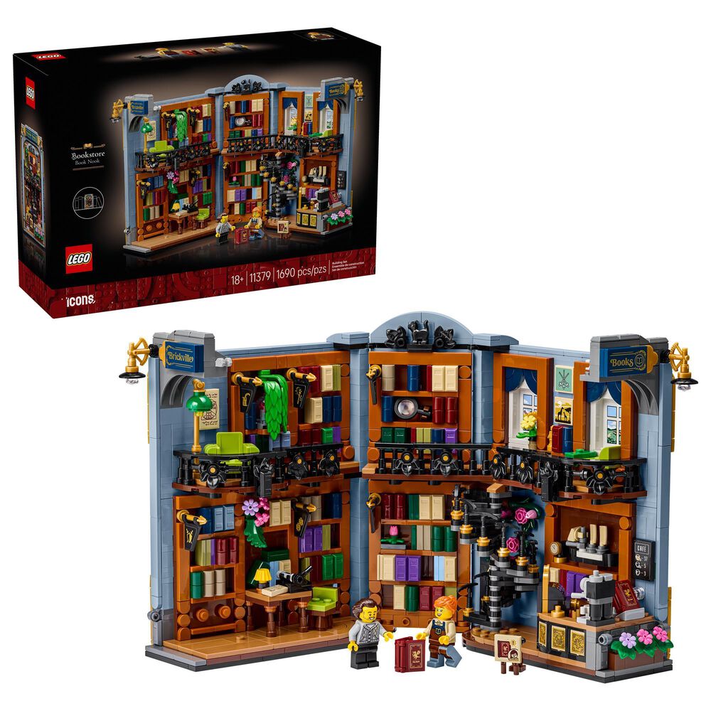 LEGO Icons Bookstore Book Nook Building Set, , large