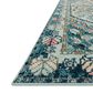 Loloi II Nadia NN-03 6"7" x 9"2" Aqua and Navy Area Rug, , large