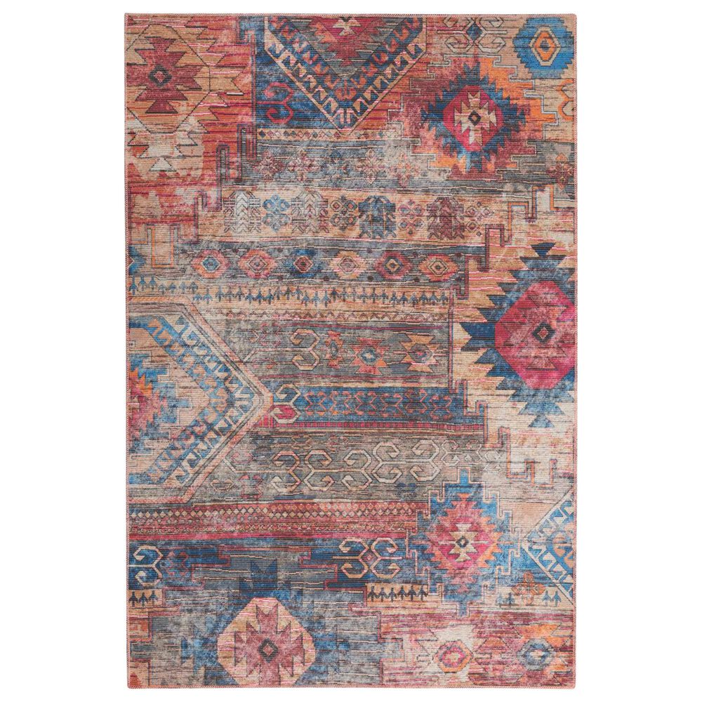 57 Grand by Nicole Curtis Series 1 2" x 6" Blue, Green and Ivory Runner, , large