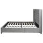 Jennifer Taylor Home Manhattan King Platform Bed in Opal Grey, , large