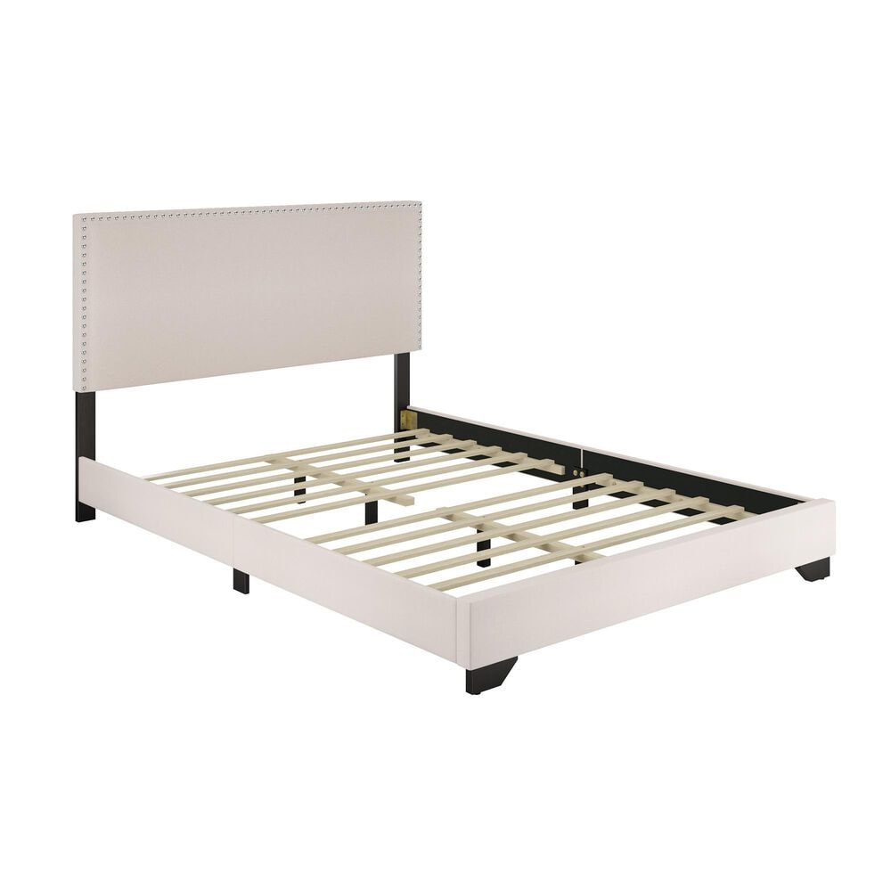 The Monday Company Full Upholstered Bed in Cream, , large