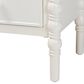 Baxton Studio Malinda 2-Drawer End Table with Spindle Legs in White, , large