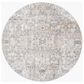 Surya Cardiff CDF-2310 Charcoal, Light Gray, Medium Gray, Camel and Blue 5"3" Round Area Rug, , large