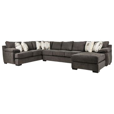 Michael Nicholas Designs Davenport 3-Piece Right Facing U-Shaped Sectional in Victory Sterling, , large