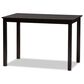 Baxton Studio Evelin Dining Table in Espresso Brown - Table Only, , large