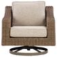 Ashley Laguna Heights Patio Swivel Lounge Chair in Beige, , large