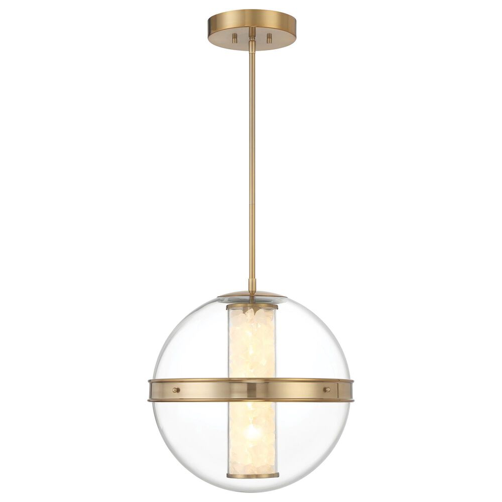 Minka-Lavery Divinely 16.63" Pendant with Clear Shade in Celeste Brass, , large