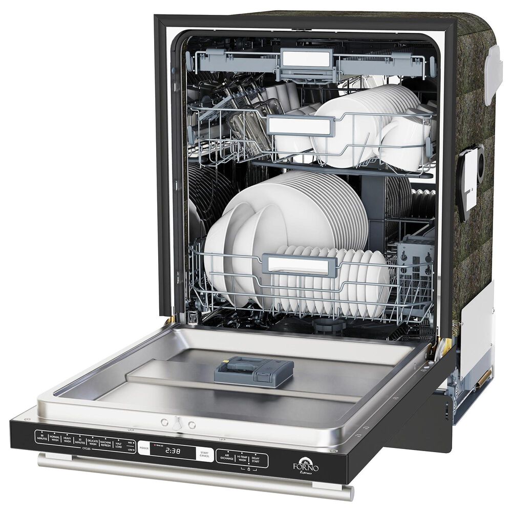 Forno Romano 24" Built-In Dishwasher with 49 dBA in Black, , large