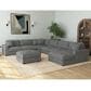 Mayberry Hill Arizona 6-Piece Stationary Right Facing Sectional in Charcoal, , large