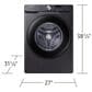 Samsung 4.5 Cu. Ft. Front Load Washer and 7.5 Cu. Ft. Electric Dryer Laundry Pair in Black, , large