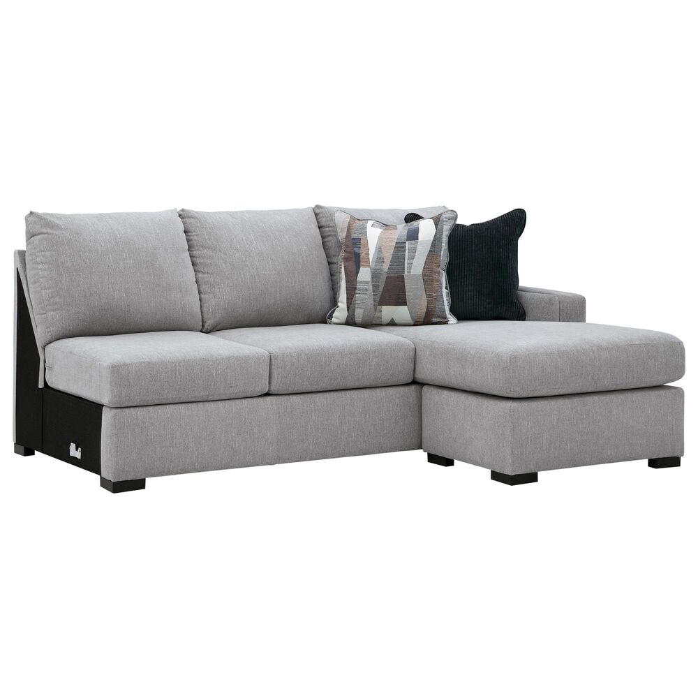 Ashley Lakepoint 2-Piece U-Shaped Sectional with Right-Facing Chaise in Nickel, , large