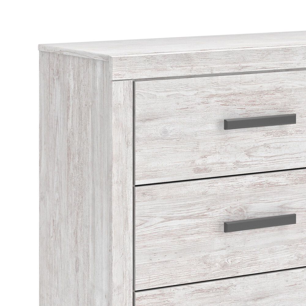 Ashley Cayboni 6 Drawer Dresser and Mirror in Whitewash, , large