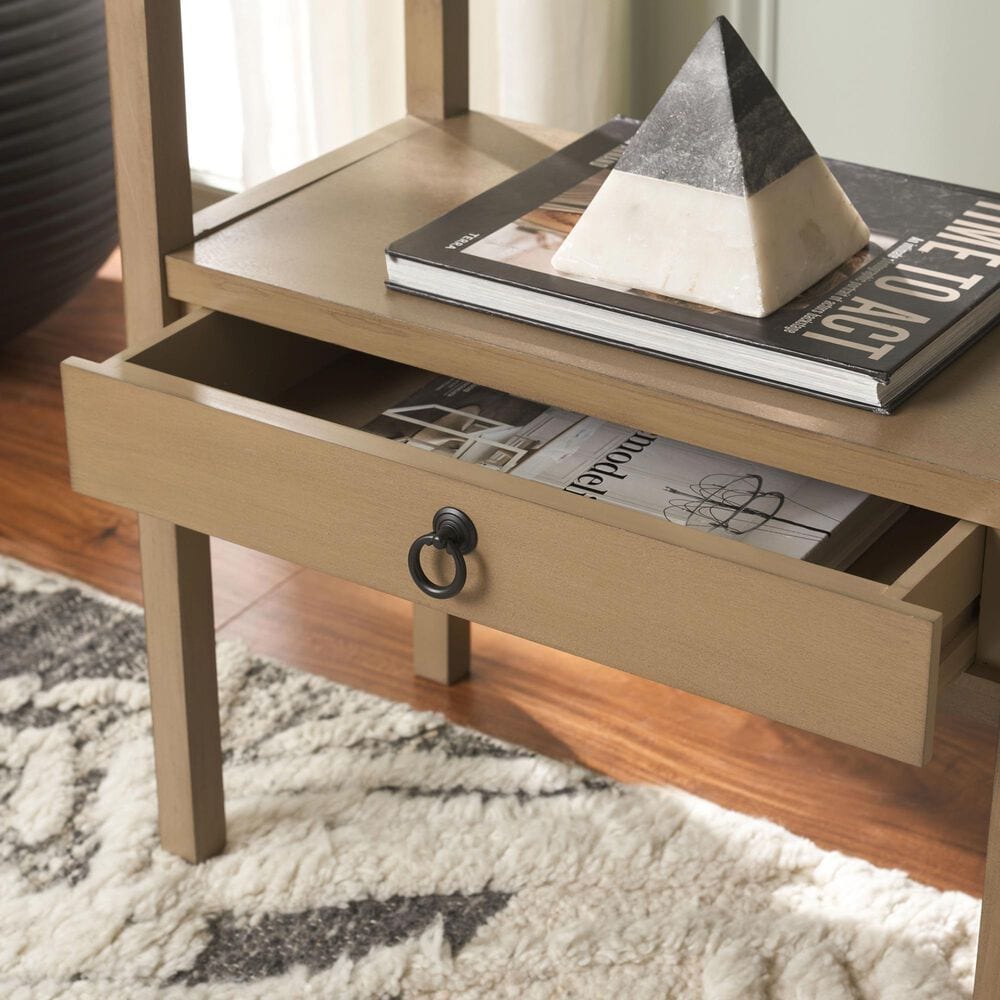 Safavieh Haven Low Drawer End Table in Desert Brown, , large