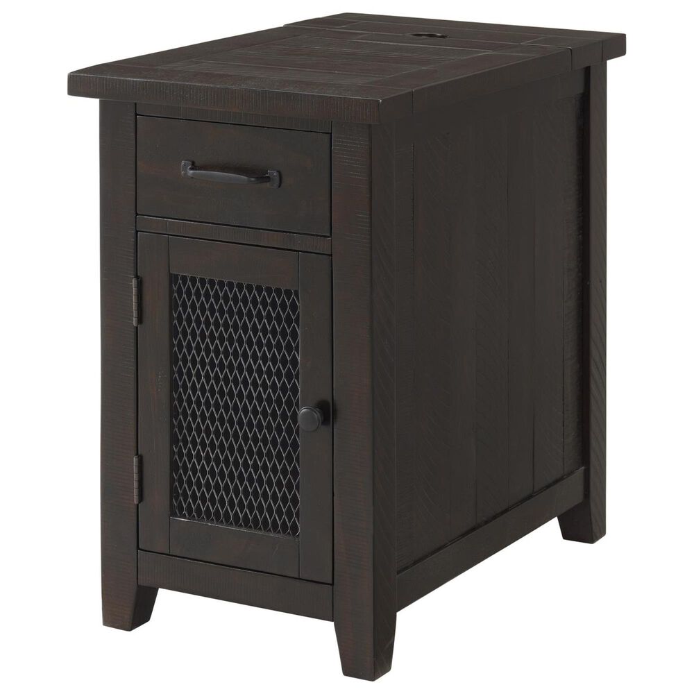 Forma & Co Rustic Chairside Table in Espresso, , large