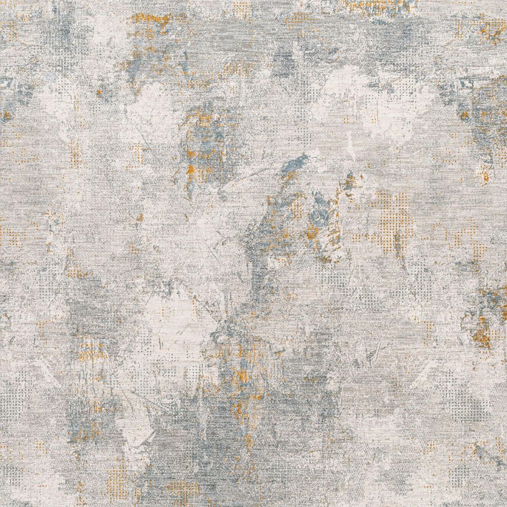 Surya Dresden DRE-2322 Medium Gray, Gray, White, Denim, Mustard and Light Slate 2&#39;7&quot; x 10&#39; Runner, , large