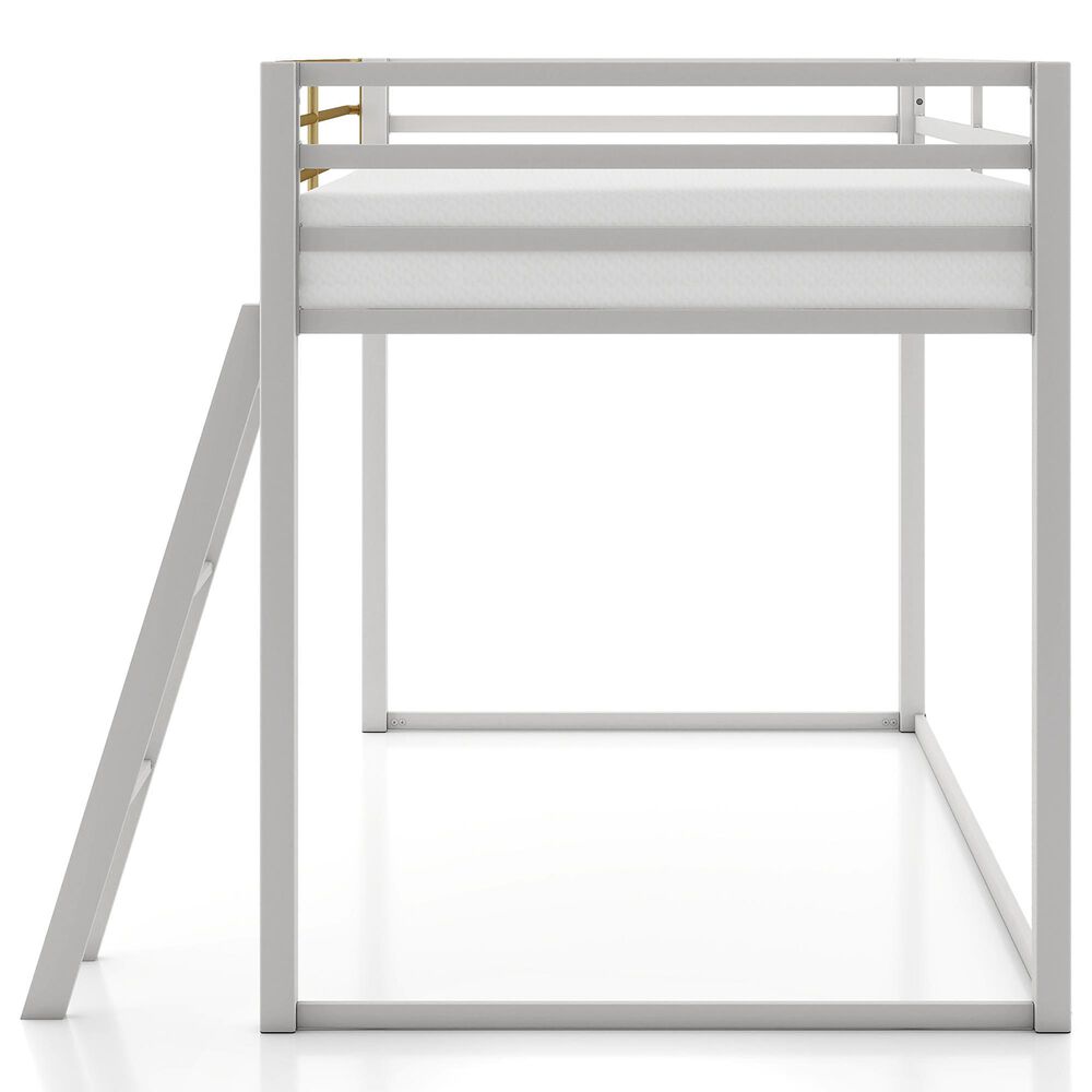 Furniture of America Haven Twin Loft Bed in Gray and Gold, , large