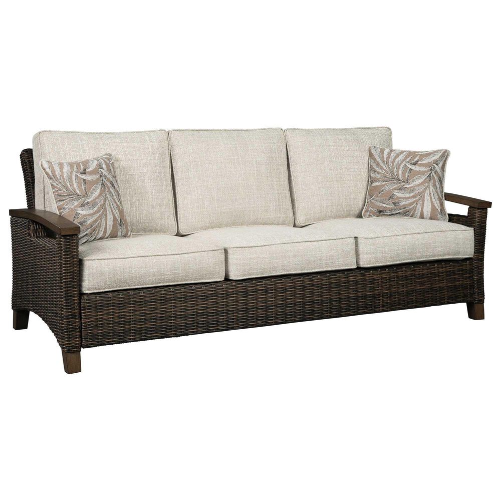 Ashley Paradise Trail Sofa in Medium Brown, , large