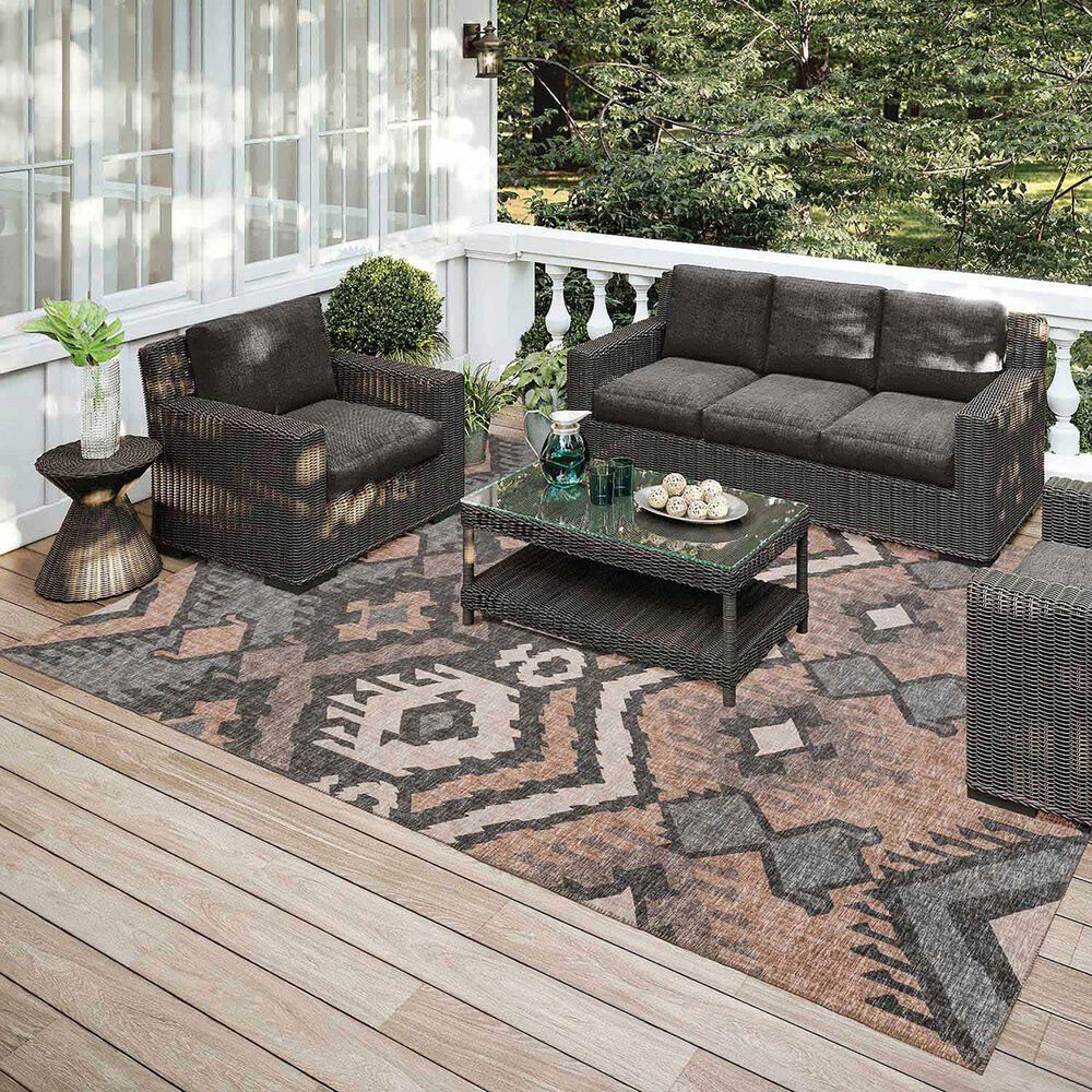 Dalyn Rug Company Sedona 10&#39; x 14&#39; Bison Indoor/Outdoor Area Performance Rug, , large