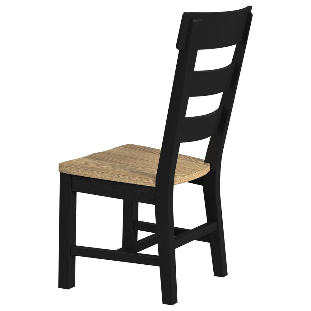 Hawthorne Furniture Hendricks Side Chair with Cushon Seat in Rustic Wheat and Raven, , large