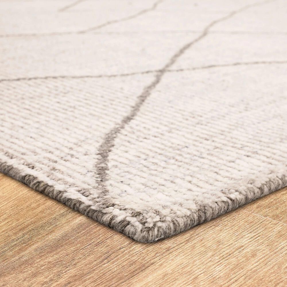 Karastan Tangier RG187-620 9&#39; x 12&#39; Tribal Diamond Silver Area Rug, , large