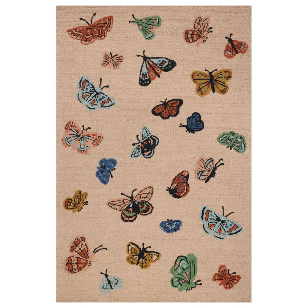 Rifle Paper Co. x Loloi Highgrove Blush 5" x 7"6" Area Rug, , large