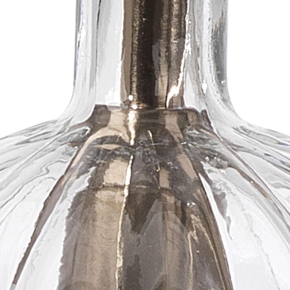 Jamie Young Elvian Carafe 1-Light Glass Pendant in Antique Brass, , large