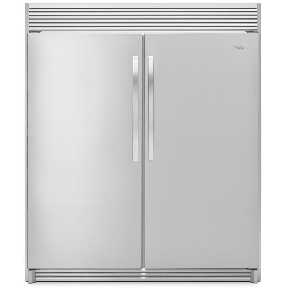 Whirlpool 31&quot; Wide 18 Cu. Ft. SIdeKicks All-Refrigerator with LED Lighting in Monochromatic Stainless Steel, , large