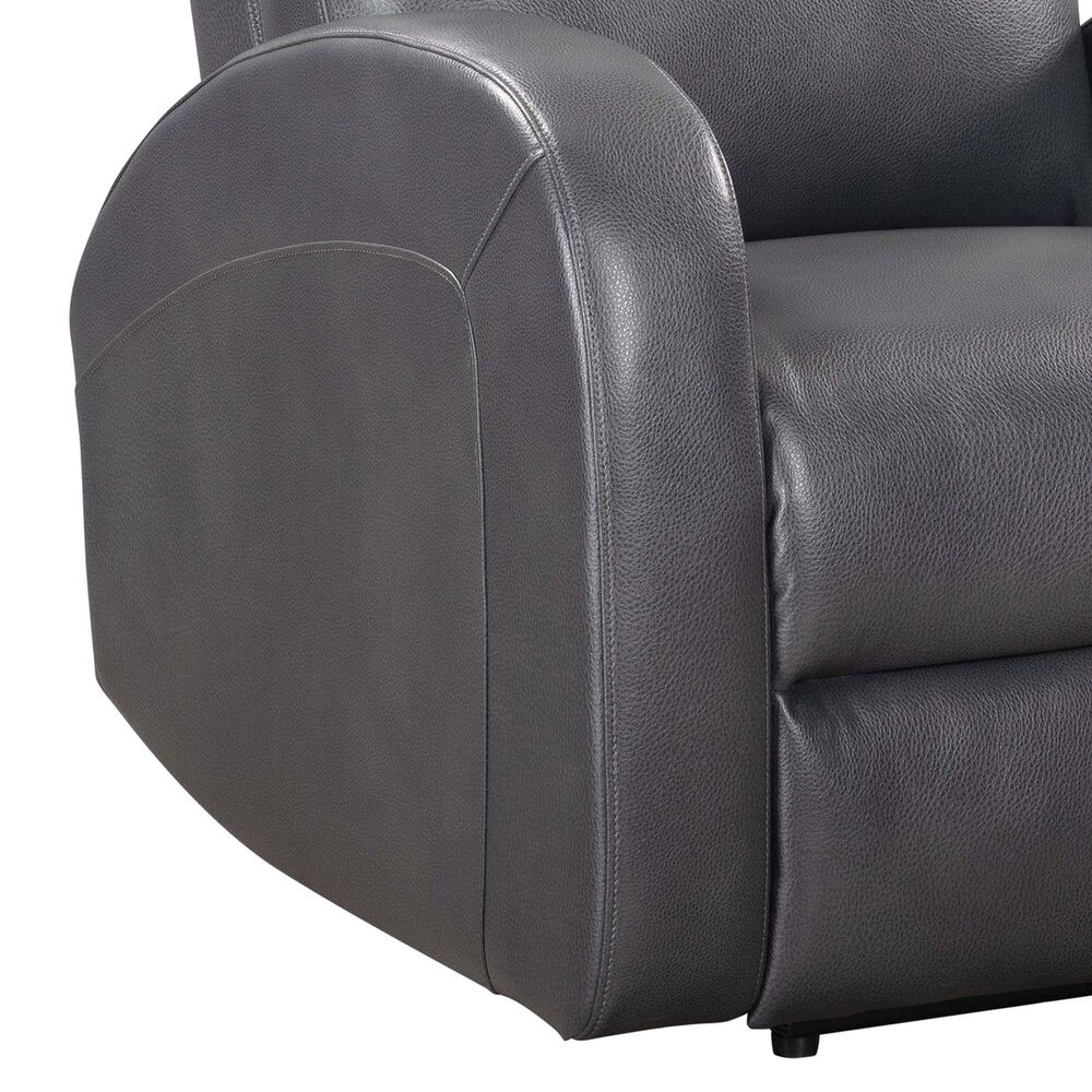 Simeon Collection Devin Power Recliner in Pebble Grey, , large