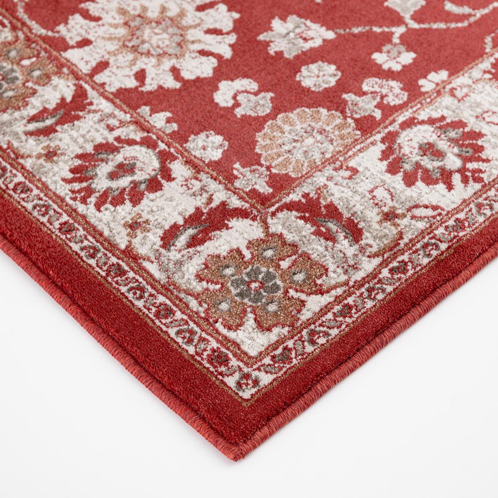 Central Oriental Rooted Cinnabar 5'3" x 7'7" Area Rug, , large