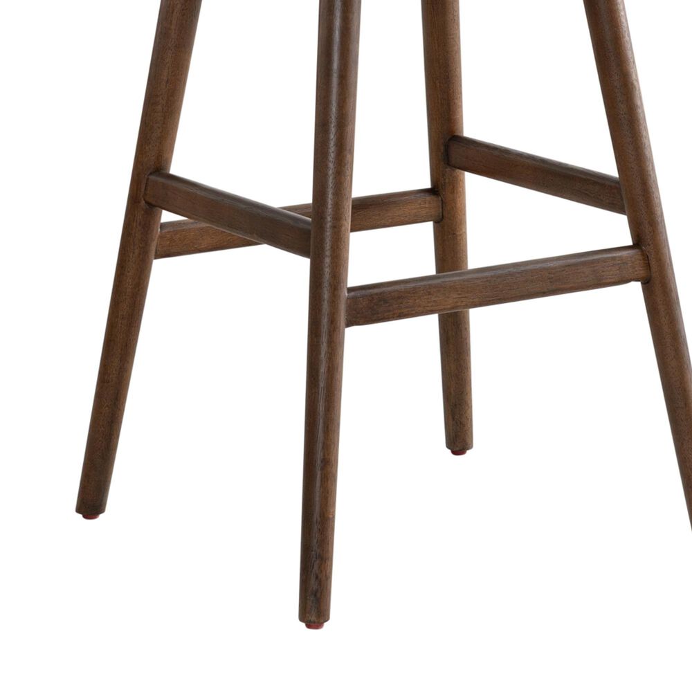 Armen Living Elias 30" Swivel Bar Stool in Brown Oak, , large