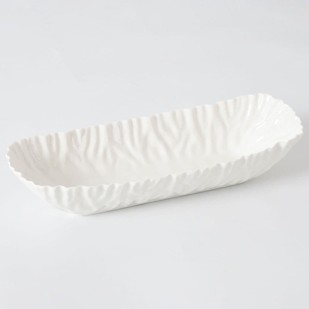Pampa Bay Mascali Bianca Deep Rectangular Server in White, , large