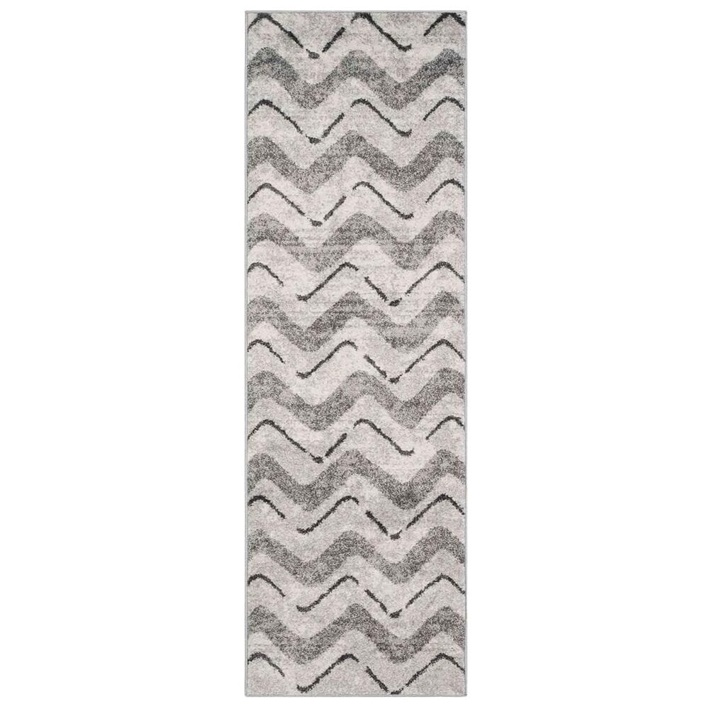 Safavieh Adirondack ADR121P 2"6" x 12" Silver and Charcoal Runner, , large