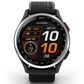 Garmin Approach S44 43mm Golf Smartwatch Silver Aluminum Bezel Case with Black Silicone Band, , large