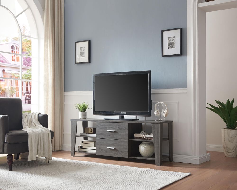 Global Movement TV Stand in Distressed Grey, , large
